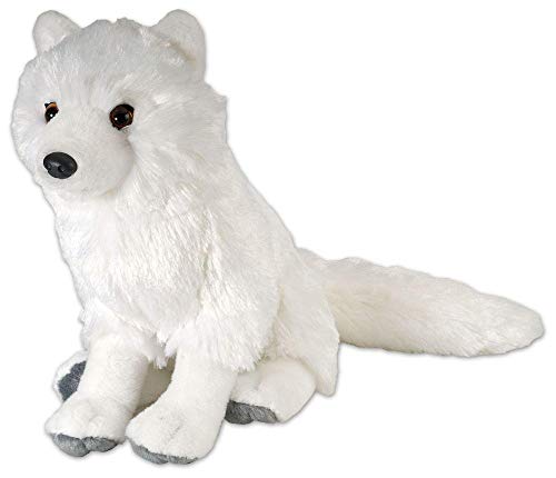 Product Cover Wild Republic Arctic Fox Plush, Stuffed Animal, Plush Toy, Gifts for Kids, Cuddlekins 12 Inches