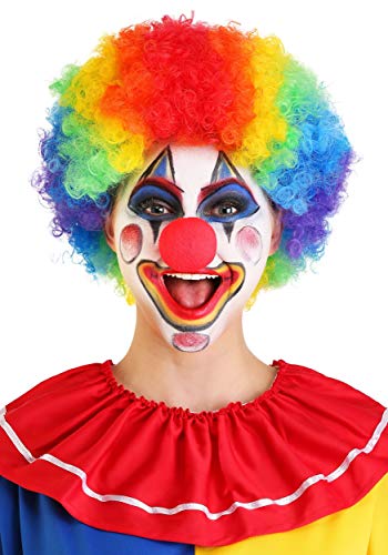 Product Cover Forum Novelties Men's Jumbo Rainbow Clown Costume Wig, One Size