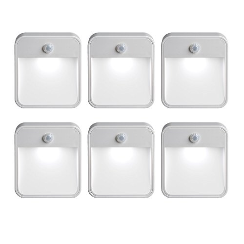 Product Cover Mr Beams MB726 Battery Powered Motion Sensing LED Nightlight, White, 6-Pack