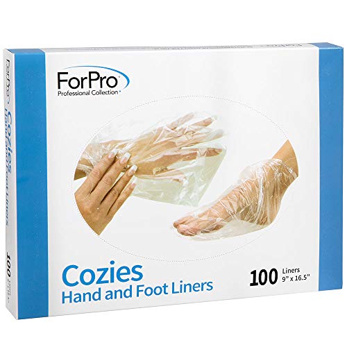 Product Cover ForPro Cozies Hand and Foot Liners, Paraffin Treatments, Heated Mitts, Hand/Foot Treatments, 9 W x 16.5 L Inches, 100-Ct