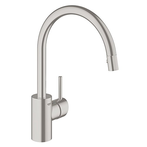 Product Cover Grohe 32665DC1 Concetto Single-Handle Pull-Down High Arc Kitchen Faucet, 1.75 GPM, SuperSteel InfinityFinish