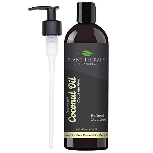 Product Cover Plant Therapy Fractionated Coconut Carrier Oil Base Oil for Aromatherapy, Essential Oil or Massage use (16 oz)