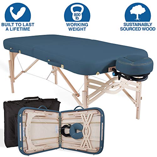 Product Cover EARTHLITE Spirit Portable Massage Table Package - Spa-Level Comfort, Deluxe Cushioning incl. Flex-Rest Face Cradle & Strata Face Pillow, Carry Case (30/32