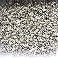 Product Cover Galvanized Silver Miyuki Japanese round rocailles glass seed beads 11/0 Approximately 24 gram 5 inch tube