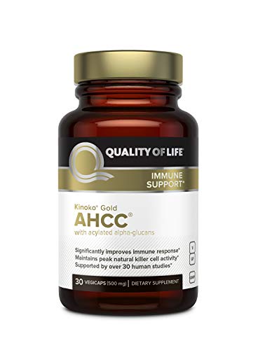 Product Cover Quality Of Life Kinoko AHCC Gold Immune Health, 500 Mg, 30 Count