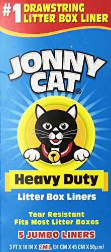Product Cover JONNY CAT Heavy Duty Litter Box Liners, Jumbo, 5 Liners-Box