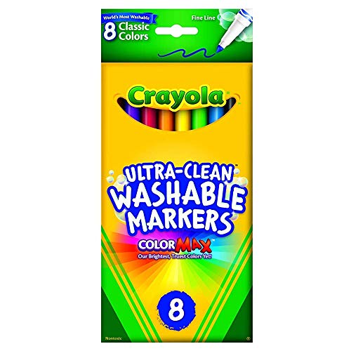 Product Cover Crayola 58-7809 Washable Thinline Marker 8 Count