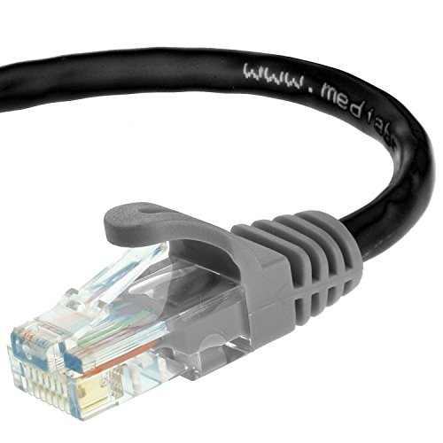 Product Cover Mediabridge Networking Cat5e Patch Cable - (7 Feet/Black) - RJ45 Computer Patch Cord