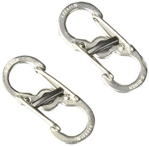 Product Cover Nite Ize S-Biner MicroLock Stainless 2-Piece Locking Carabiner Keychain 2-Pack