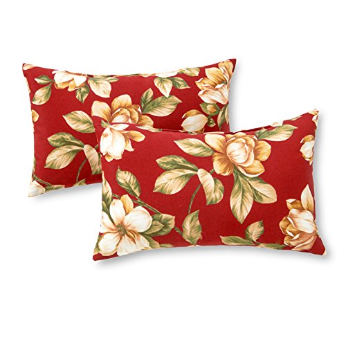 Product Cover Greendale Home Fashions Rectangle Outdoor Accent Pillow (set of 2), Roma Floral