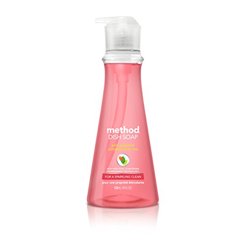 Product Cover Method Dish Soap, Pink Grapefruit, 18 Ounce (6 Count)