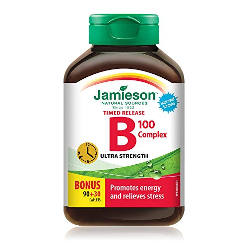 Product Cover Jamieson B Complex 100mg Time Released Bonus 120 Count ...