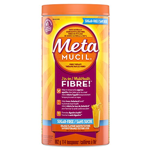 Product Cover Metamucil 3 in 1 MultiHealth Fibre! Sugar-Free Fiber Suplement Powder, Orange, 662 g (Packaging may vary)