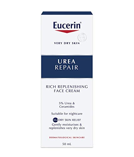 Product Cover Eucerin Dry Skin Replenishing Face Cream Night 5% Urea With Lactate 50Ml