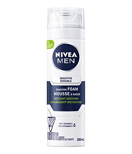 Product Cover Nivea Men's 6.7-ounce Sensitive Shaving Foam Pack of 1