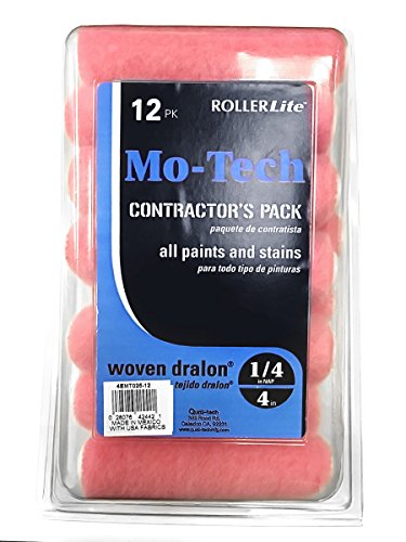 Product Cover Quali-Tech 4EMT025-12 4-Inch Roller Lite Mo-Tech Contractor Pack Mini Rollers