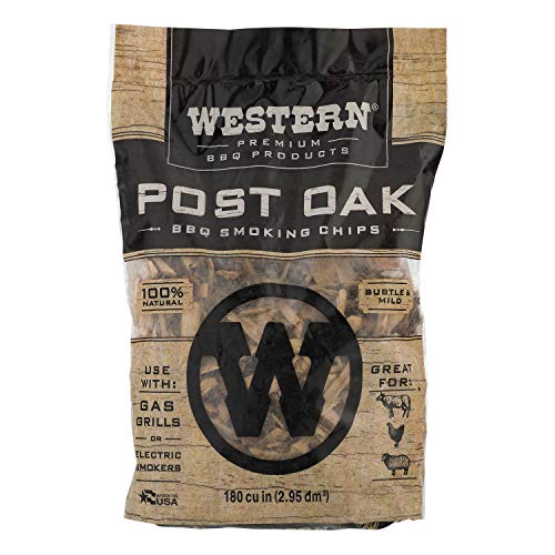 Product Cover Western Premium BBQ Products Post Oak BBQ Smoking Chips, 180 cu in