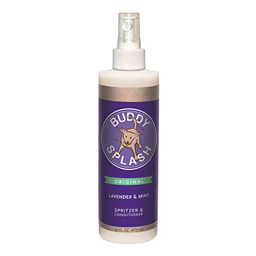 Product Cover Buddy Splash Dog Deodorizer & Conditioner, Easy Spray On with Botanical Extracts, Lavender & Mint 16 oz