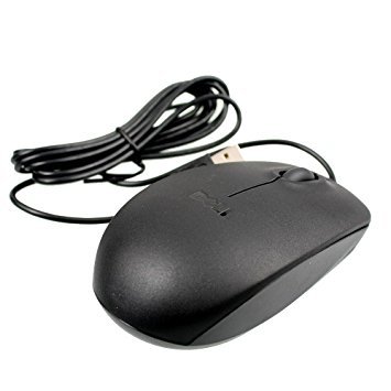 Product Cover New Genuine DELL 09RRC7 MS111-L Optical USB WIRED Scroll Mouse mice Look Black