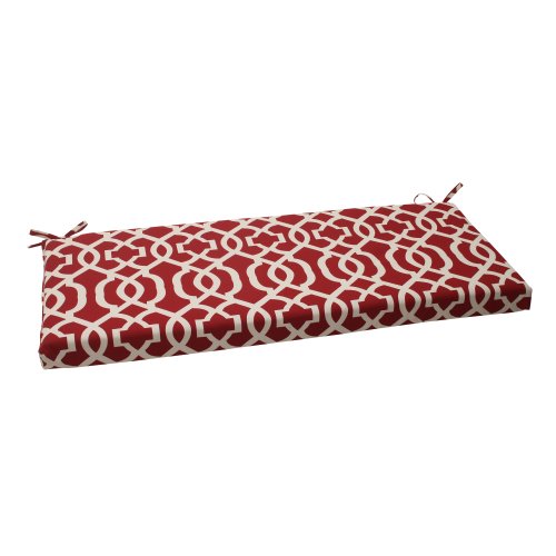 Product Cover Pillow Perfect Indoor/Outdoor New Geo Bench Cushion, Red