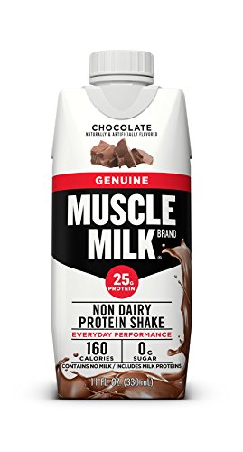 Product Cover Muscle Milk Genuine Protein Shake, Chocolate, 25g Protein, 11 FL OZ, 12 Count