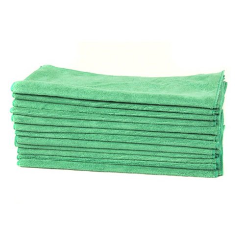 Product Cover Chemical Guys MICMGREEN12 Workhorse Professional Grade Microfiber Towel (16 inch x 16 inch, Set of 12, Green)