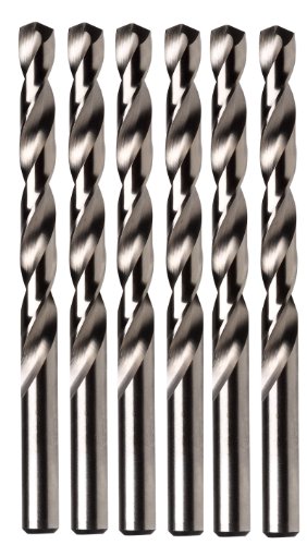 Product Cover IRWIN Tools 63124 3/8-Inch Cobalt 135-Degree Jobber Length Drill Bit, Pack of 6