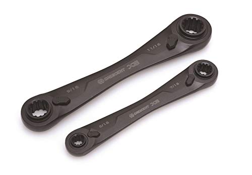 Product Cover Crescent X6 CX6DBM2 4-in-1 Double Box Ratcheting Wrench Set,  Metric Black, 2-Piece