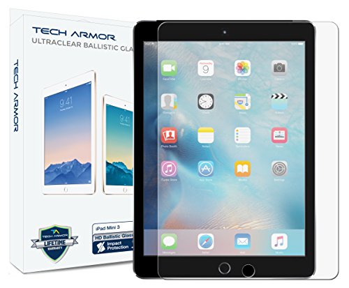 Product Cover Tech Armor iPad Mini Glass Screen Protector, Premium Ballistic Glass Apple iPad Mini 1/2 / 3 Screen Protectors [1]