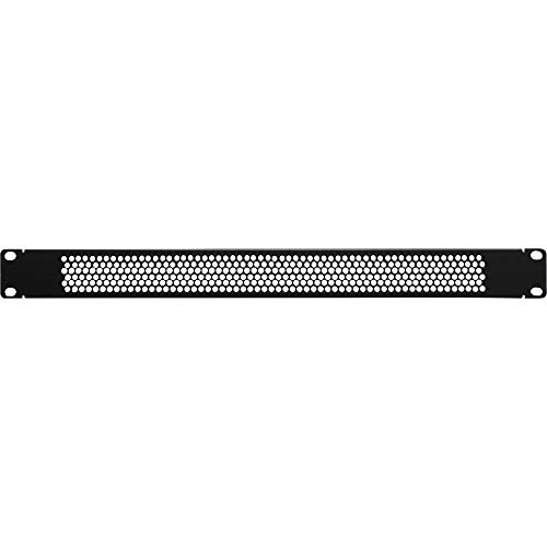 Product Cover NavePoint 1U Blank Rack Mount Panel Spacer with Venting for 19-Inch Server Network Rack Enclosure Or Cabinet Black