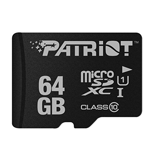 Product Cover Patriot LX Series 64GB High Speed Micro SDXC Class 10 UHS-I Transfer Speeds For Action Cameras, Phones, Tablets, and PCs