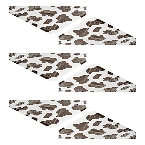 Product Cover Fun Express Lightweight Cow Print Tablecloths (Set of 6), 54 x 72