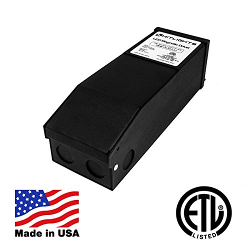 Product Cover HitLights 150 Watt Dimmable LED Driver, 12V Magnetic LED Driver Transformer - 110V AC - 12V DC LED Transformer. Compatible with Lutron and Leviton for LED Strip Lights, Constant Voltage LED Products