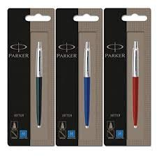 Product Cover Parker Jotter 3 Colours - 1 Black + 1 Blue + 1 Red Ballpoint Pen