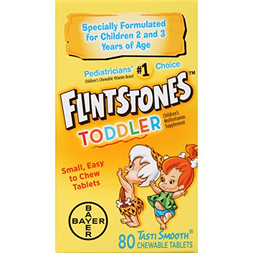 Product Cover Flintstones Toddler Chewable Multivitamins, 80 Count