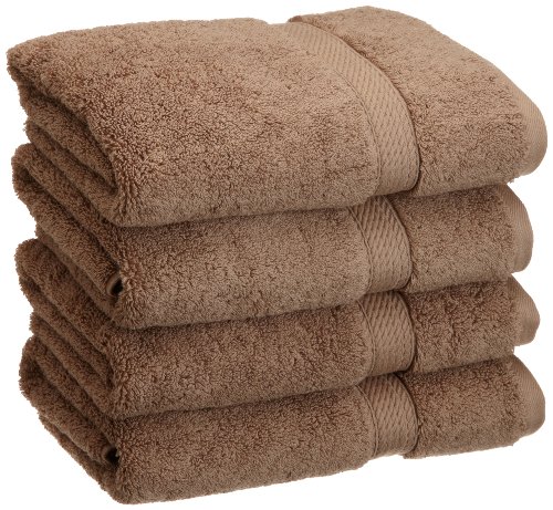 Product Cover Superior 900 GSM Luxury Bathroom Hand Towels, Made Long-Staple Combed Cotton, Set of 4 Hotel & Spa Quality Hand Towels - Latte, 20