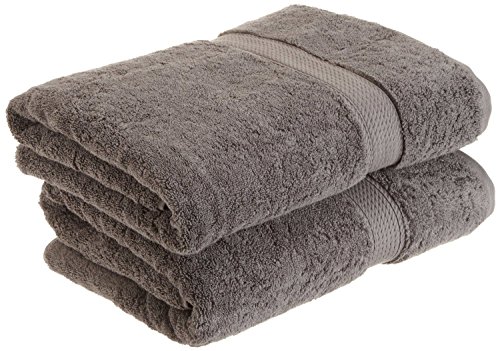 Product Cover Superior 900 GSM Luxury Bathroom Towels, Made Long-Staple Combed Cotton, Set of 2 Hotel & Spa Quality Bath Towels - Charcoal, 30