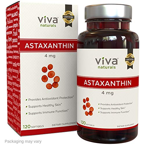 Product Cover Viva Naturals Pure Astaxanthin 4mg, 120 Softgels
