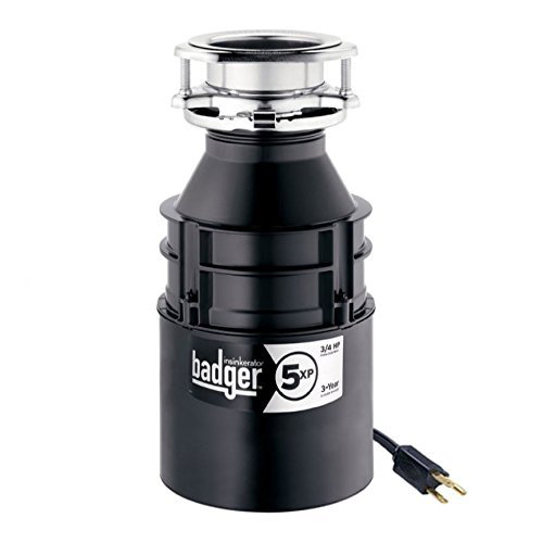 Product Cover InSinkErator Garbage Disposal with Cord, Badger 5XP, 3/4 HP Continuous Feed