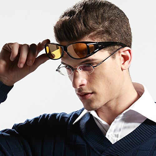 Product Cover Duco Night Vision Glasses Polarized Wrap Around Prescription Eyewear