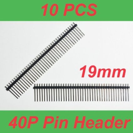 Product Cover SUNKEE 40 Pin Break Away Male Header- Long Straight 19mm -10 Pcs