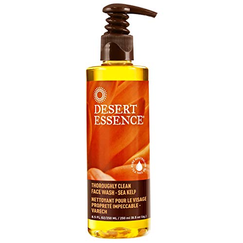 Product Cover Desert Essence Thoroughly Clean Face Wash - Sea Kelp - 8.5 Fl Oz - Nourishes Skin For Healthy Radiant Glow - Antioxidant Protection - Tea Tree Oil - 100% Natural Ingredients - Natural