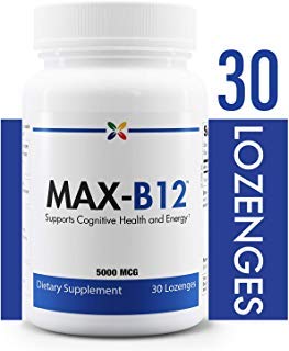 Product Cover Stop Aging Now - MAX-B12 Vitamin B12 Lozenges 5000 mcg - Supports Cognitive Health and Energy - 30 Lozenges