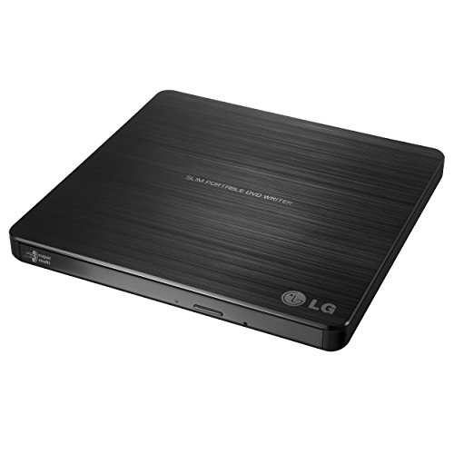 Product Cover LG Electronics 8X USB 2.0 Super Multi Ultra Slim Portable DVD Rewriter External Drive with M-DISC Support for PC and Mac, Black (GP60NB50)