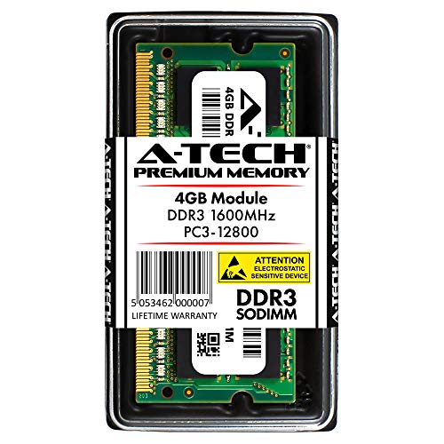 Product Cover A-Tech 4GB DDR3 1600MHz PC3-12800 204-pin SODIMM Laptop Notebook Computer Memory RAM Module