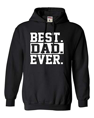 Product Cover Go All Out X-Large Black Adult Best Dad Ever #1 Dad World's Greatest Dad Father's Day Hooded Sweatshirt Hoodie