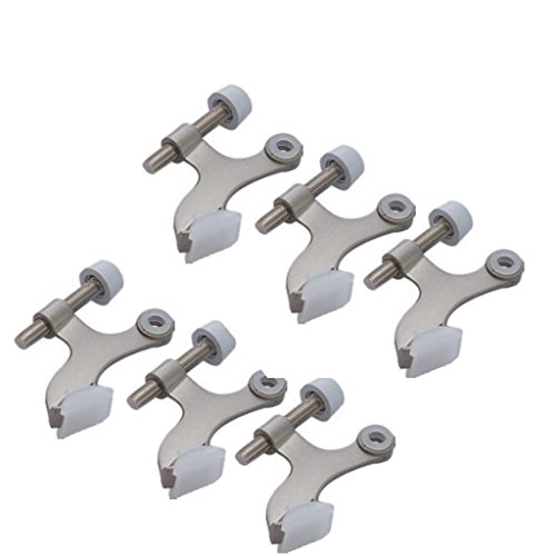 Product Cover Better Home 6-Pack Hinge Pin Satin Nickel Door Stopper, Easy to Install