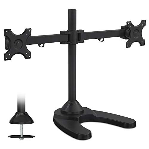 Product Cover Mount-It! Dual Freestanding Monitor Stand for Widescreen Monitors Up to 24-Inch