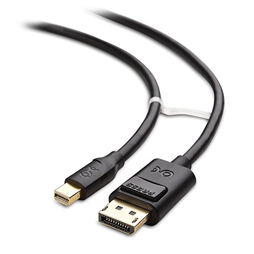Product Cover Cable Matters Mini DisplayPort to DisplayPort Cable (Mini DP to DP) in Black 6 Feet - Thunderbolt | Thunderbolt 2 Port Compatible