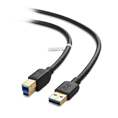 Product Cover Cable Matters USB 3.0 Cable (USB 3 Cable, USB 3.0 A to B Cable) in Black 6 Feet
